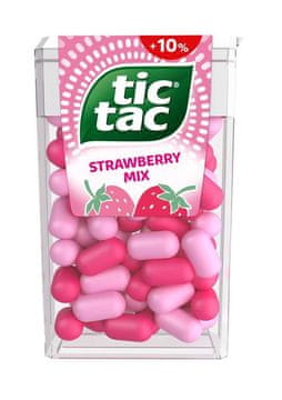 Ferrero Tic tac Strawberry Mix dražejice s okusom jagode 54 g