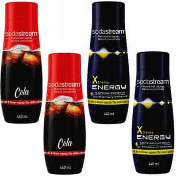 SodaStream Set od 4 koncentrata SodaStream 2x (Cola i Energy)