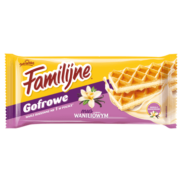 Obiteljski gofrani vafli s musom od vanilije 130 g