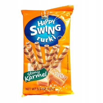 Flis Happy Swing vafli cijevi slani karamel 150 g