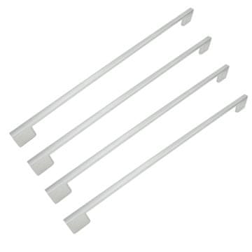 BB 4 x srebrni metalni rukohvat za namještaj 320 mm