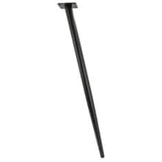 BB 4 x noga namještaja šiljasta koso crna 70 cm