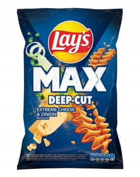 Lay's Max Deep-Cut ser i luk 120 g