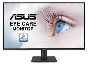 ASUS Monitor ASUS Eye Care VA27AQ 27 QHD IPS 1ms Adaptive-Sync HDR10 crni