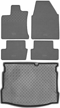 Nissan Qashqai I Crossover od 2007-2013. Zestav - gumeni tepisi za automobil + tepih za prtljažnik
