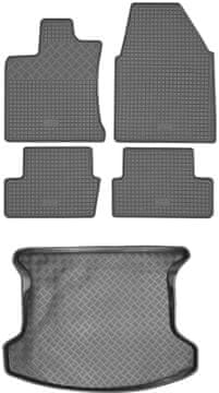 Nissan Qashqai I crossover od 2007-2013. Set - gumeni podmetači za automobil + tepih za prtljažnik