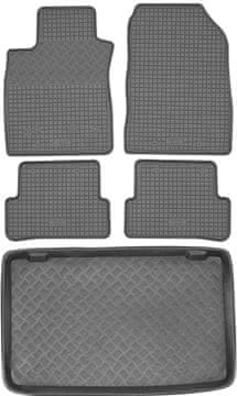 Renault Clio III Hatchback od 2005-2012. Set gumenih tepiha za automobil i tepih za prtljažnik