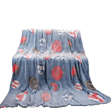 Cotton World Deka koja svijetli u mraku 150x200, loptice za sport na sivoj pozadini, fluo