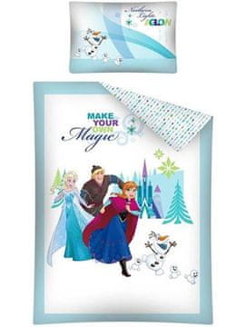 Detexpol Posteljina za dječji krevetić pamučna 100x135 FROZEN Kraina Lodu