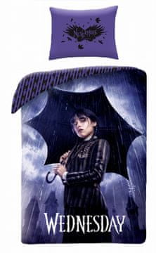 Halantex Pamučna posteljina 160x200 Wednesday Addams Obitelj Addams