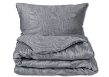 Satenski set posteljine 160x200 EXCLUSIVE pepeljasto siva