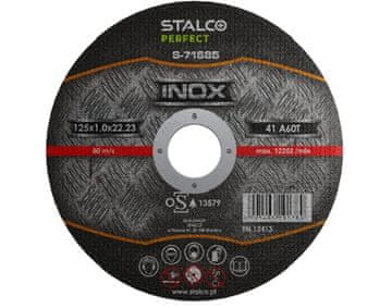 STALCO disk od nehrđajućeg čelika 125x1.0 PERFECT