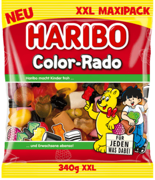Haribo Haribo Color-Rado maxipack žele bomboni 340 g