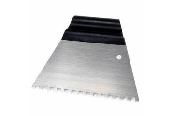 Kubala Lopatica Stainless steel spatula for adhesives, teeth, 6 x 6 mm, 180 mm