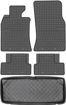 Mini One / One II Hatchback od 2001. - 2013. KOMPLET - univerzalni set: gumeni podmetači za automobil + podloga za prtljažnik