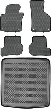 Škoda Octavia II Liftback karavan od 2004.-2013. god. SET - gumeni podmeta za automobil + podmeta za prtljažnik