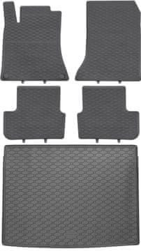 Komplet gumenih tepiha za automobil i tepih za prtljažnik za Mercedes B-Klasa W246 SUV od 10.2011. do 12.2018.