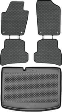 Volkswagen Polo V Hatchback od 2009. do 2018. Set – gumene podnice za automobil i prostirka za prtljažnik