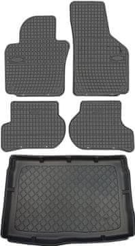 Volkswagen Golf V Hatchback od 2003.10-2008r. ZESTAW - gumowe tepihe za automobil i tepihe za prtljažnik