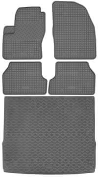 Ford Focus II Kombi od 2004. do 02.2011. komplet - gumeni podmetači za automobil + podloga za prtljažnik