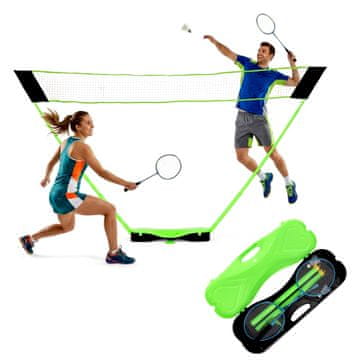 Northix Badminton set sa sklopivom mrežom, reketima i lopticama za loptanje