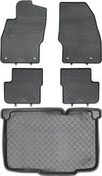 Opel Corsa D hatchback od 2006-2014., komplet - gumeni podmetači za automobil i prostirka za prtljažnik