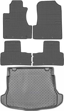 Honda CR-V III SUV od 2007-2011., komplet - gumeni podmetači za automobil + prostirka za prtljažnik