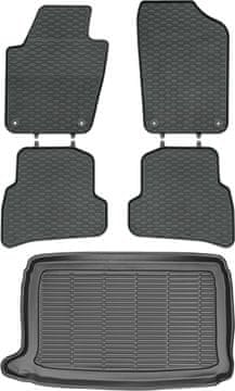 Volkswagen Polo V Hatchback od 2009-2017. Set - gumeni podmetači za automobil i tepih za prtljažnik