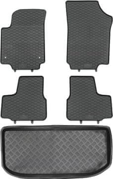 Volkswagen Up hatchback od 2011-2019. komplet - gumeni podmetači za automobil + otirač za gepek