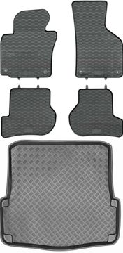 Škoda Octavia II Kombi od 2005-2013. Set - gumeni podmetači za automobil + prostirka za prtljažnik