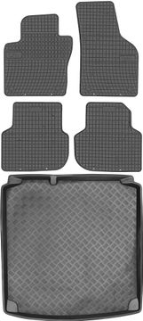 Volkswagen Jetta VI Sedan od 2011-2018. Set – gumeni podmetači za automobil + tepih za prtljažnik