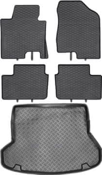 Hyundai i30 II karavan od 2012-2016. Komplet - gumeni tepisi za automobil + tepih za prtljažnik