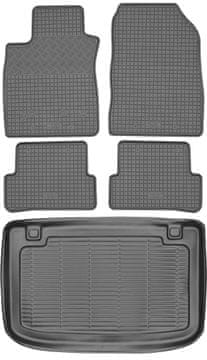 Renault Clio IV hatchback od 2012-2019. Set - gumeni tepisi za automobil + tepih za prtljažnik