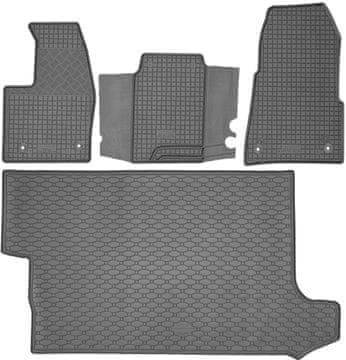 Ford Transit Custom VAN od 01.2013r. Set gumenih tepiha za automobil i prostirka za prtljažnik