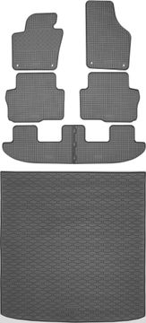 Set gumene podloge za automobil i prostirka za prtljažnik za Seat Alhambra II VAN od 09.2010.