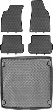 Audi A4 B6 B7 karavan 2000.-2007. set - gumeni tepisi za automobil + tepih za prtljažnik