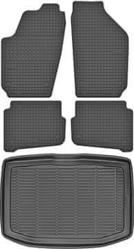 Škoda Fabia I Hatchback od 1999-2008. Set - gumeni tepisi za automobil + tepih za prtljažnik