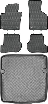 Skoda Octavia II Kombi od 2005-2013. Set - gumeni tepisi za automobil + tepih za prtljažnik