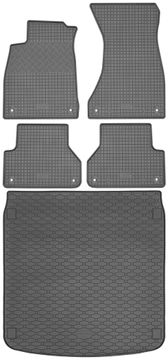 Audi A4 B9 Avant / Kombi od 11.2015. Set gumenih tepiha za automobil i tepih za prtljažnik