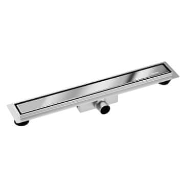 Duplex Next 2w1 linearni odvod 80 cm dvostrani, zrcalno srebro