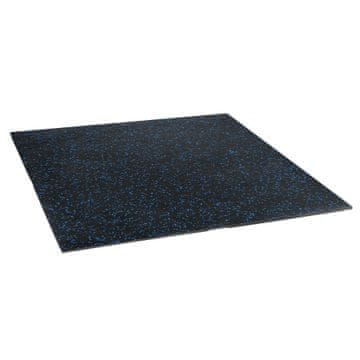 Northix Gumena pločica za pod za teretanu 1x1 m, 15 mm, crno-plava