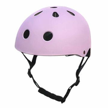 Northix Dječja biciklistička kaciga, podesiva stražnja LED lampica, M 55-58 cm