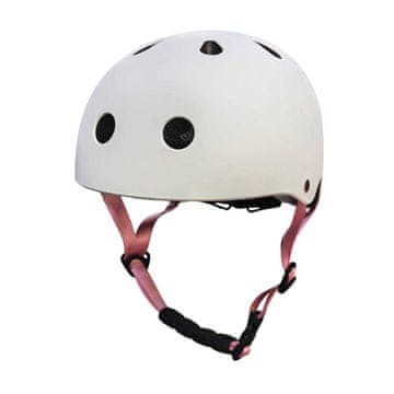 Northix Dječja biciklistička kaciga, podesiva LED, S 48-54 cm, bijela