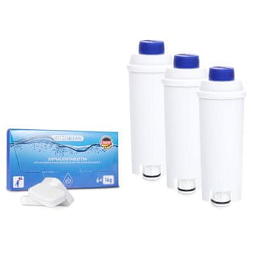 Komplet Spitze Clean za Delonghi aparat za kavu: filtar Spitze Ellipse x3, tablete za uklanjanje kamenca