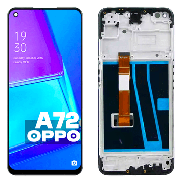 Originalni LCD zaslon s ekranom na dodir i digitizerom za oppo a72 cphen2067 s okvirom