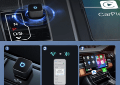 Bežični adapter Ottocast Mini Cube CarPlay i Android Auto, crni