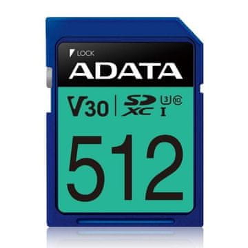 AData Adata Premier Pro SDXC 512 GB Class 10 UHS-I/U3 V30