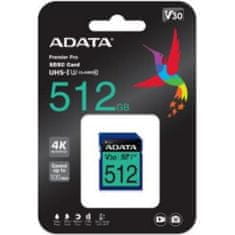 AData Adata Premier Pro SDXC 512 GB Class 10 UHS-I/U3 V30