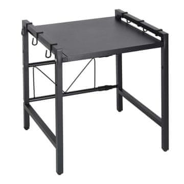 Northix Organizator polica za mikrovalnu pećnicu - podesivi metalni, 6 kuka