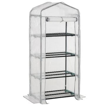 Homestar Staklenik Mini staklenik 70x50x160 cm Bijeli